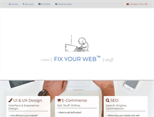 Tablet Screenshot of fixyourweb.com